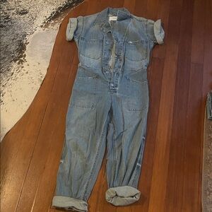 Pistola Blue Denim Jumpsuit with Button Details